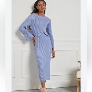 ANTHROPOLOGIE 2 Piece Sweater Set Lavender XS
